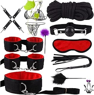 Sex Toy Restraint BDSM Restraint Couple Sex Toy Restraint BDSM 75 inch Adjustable Bed Restraint Device, Sexy red Sex Belt with Handcuffs, Eye mask, Couple Adult Toy Sweater Yoga LB/28