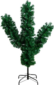 Nearly Natural 4ft. Artificial Cactus Christmas Tree