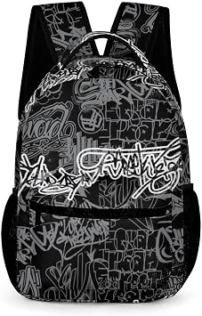 Cool Graffiti School Backpack For Kids Boys Girls Children Travel Bag Students Teens Bookbag Hip Hop Backpack Laptop Backpack-C1