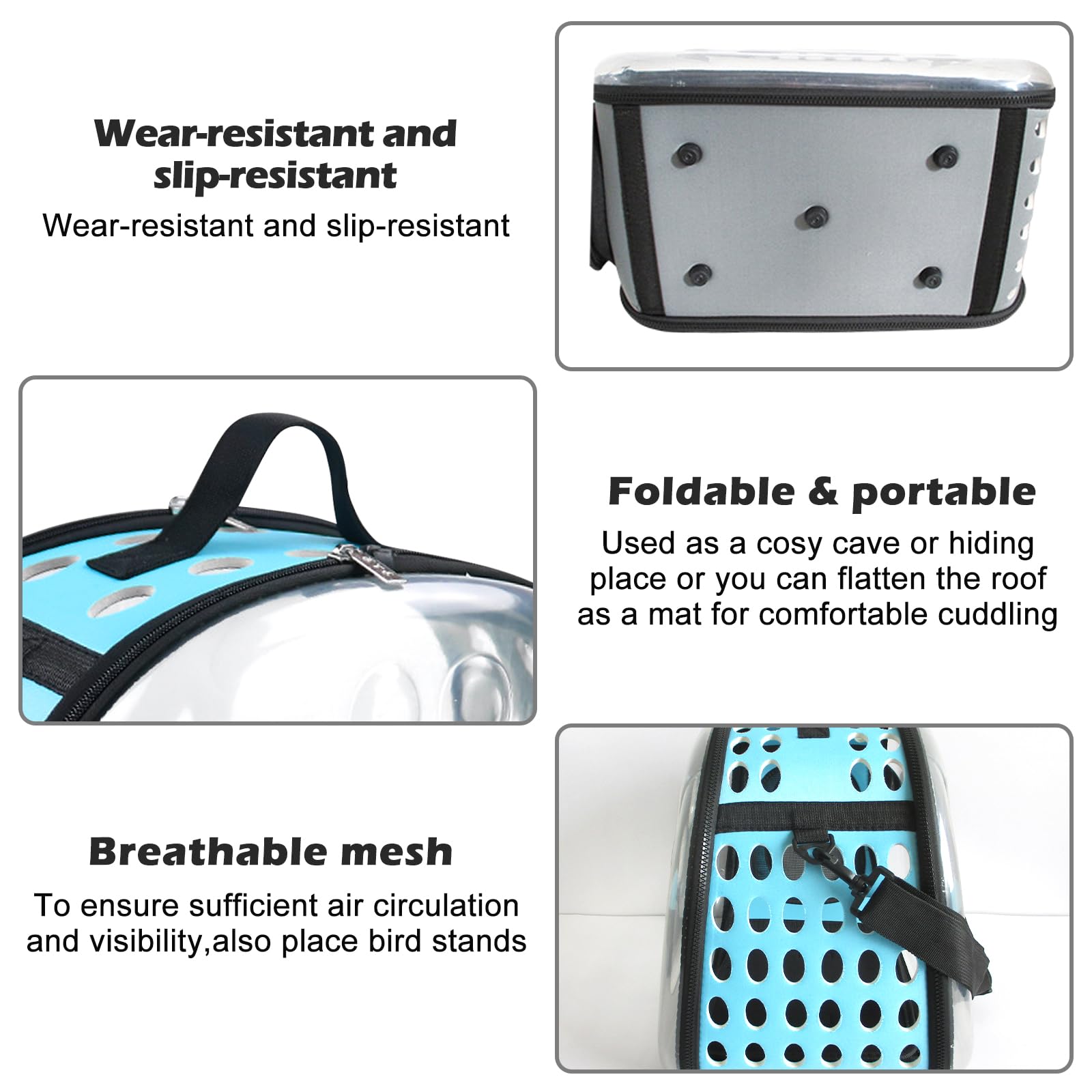 Sac de Transport Lapin, Cage de Transport Lapin Pliable, Caisse de Transport pour Chat pour Meerschweinchen, Chat et Petit Oiseau, Sac de Transport pour Animaux