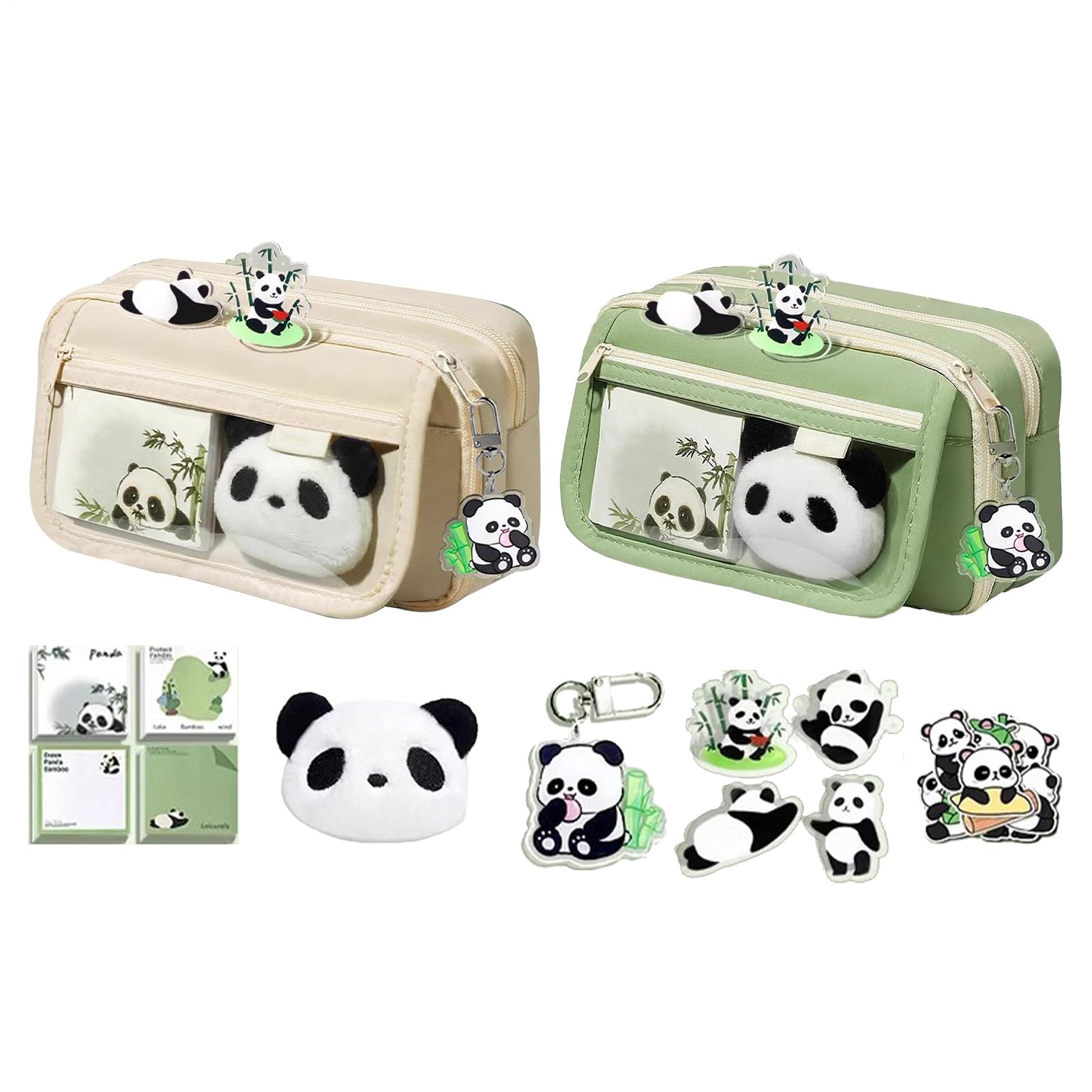 Astuccio Portapenne A Forma Di Panda In Silicone Morbido – 2 In 1 Telescopico – Portapenne Da Scrivania Per Bambini E Studenti - 4