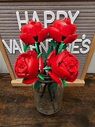 Amazon.com: LEGO Roses Building Kit, Artificial Flowers for Home Décor ...