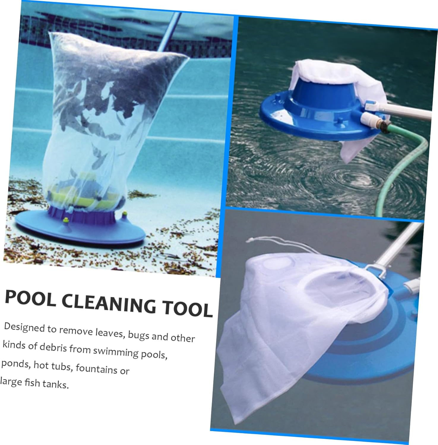 1set Pool Leaf Cleaner Swimming Pool Cleaning Tool for Easy Debris Removal Suitable for Fountains and Ponds