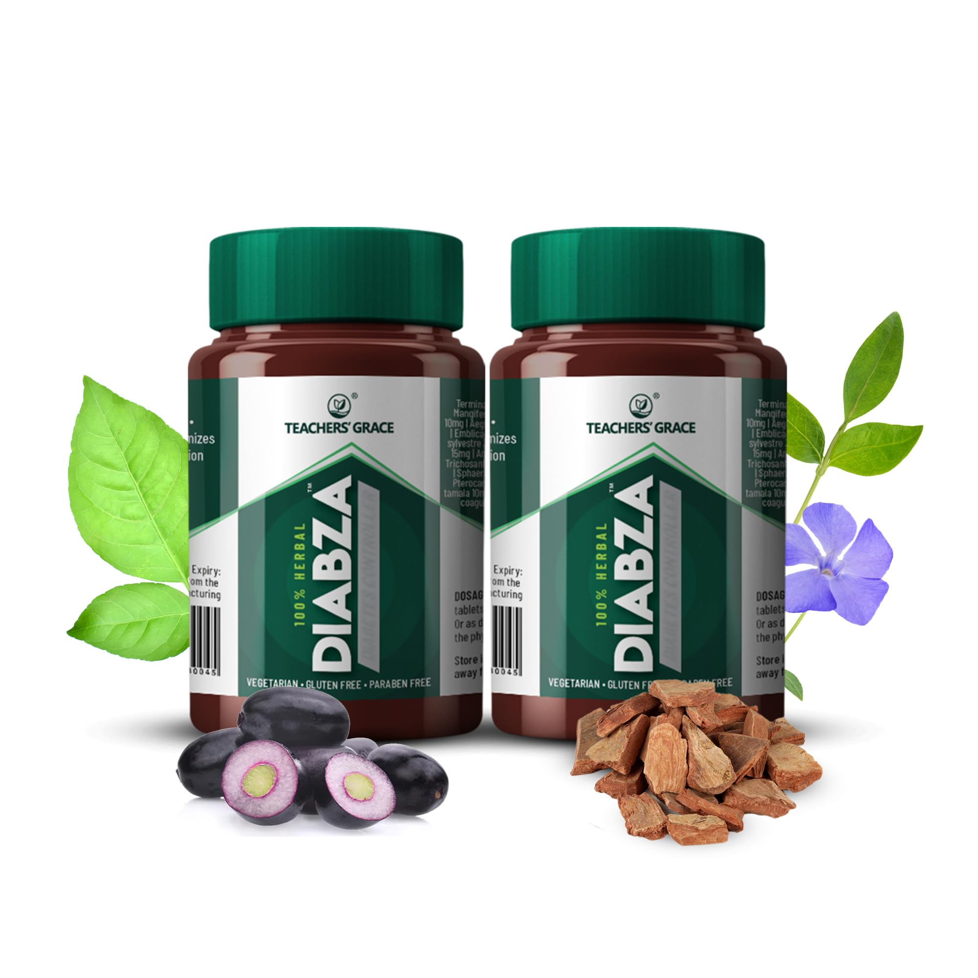 Teachers’ Grace Diabza Herbal Supplement - 120 Tablets | Maintain Blood Sugar Levels & Improves Sugar Metabolism | With Arjun Chaal, Gular Chaal, Bel Leaf & Jamun - AYUSH Certified-image-20