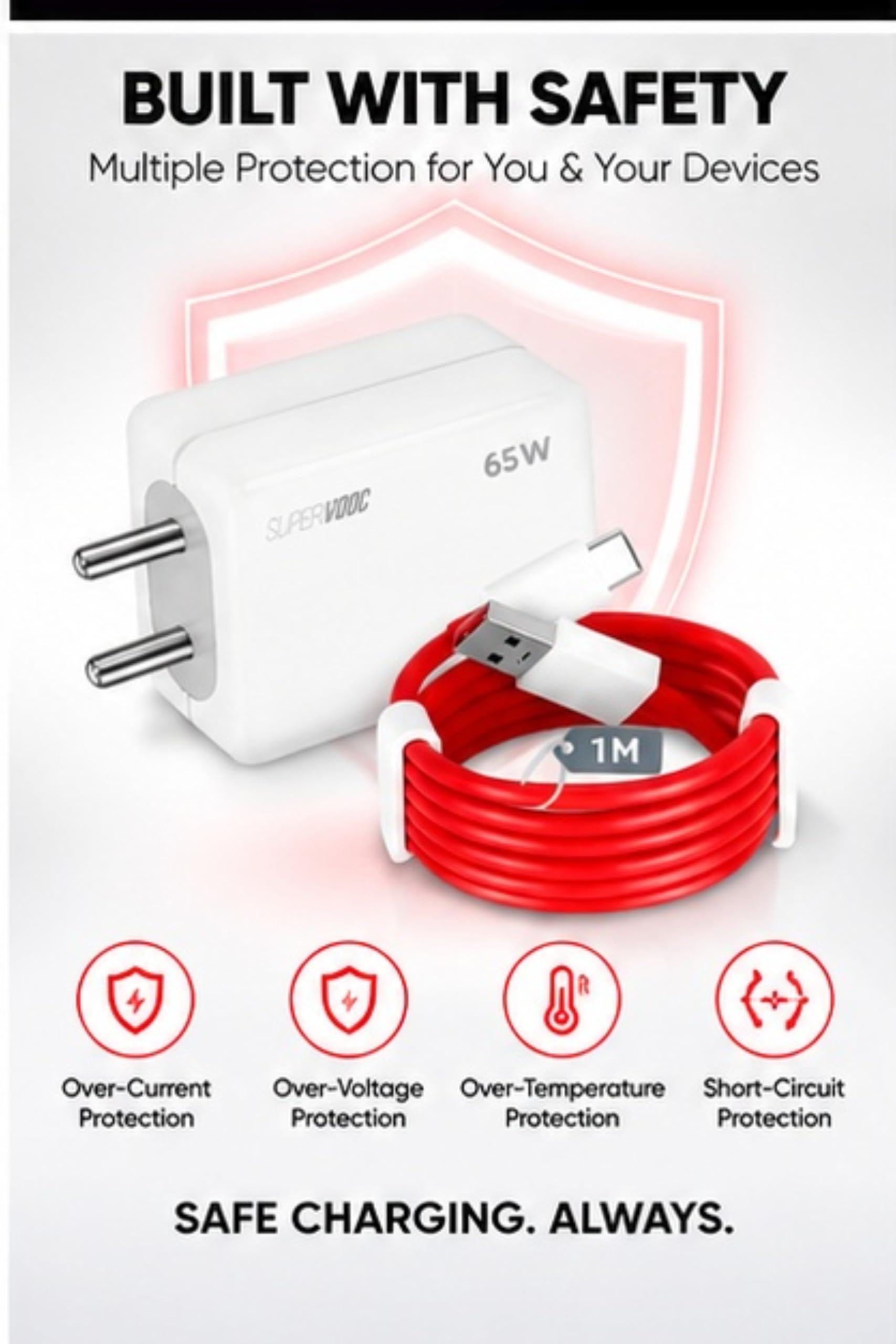 65W Fast Charger Type C | Charger Adapter for Fast Charging | Charger Type C Compatible with Smartphones | Compact & Reliable Charging Adapter — Amazon image 6