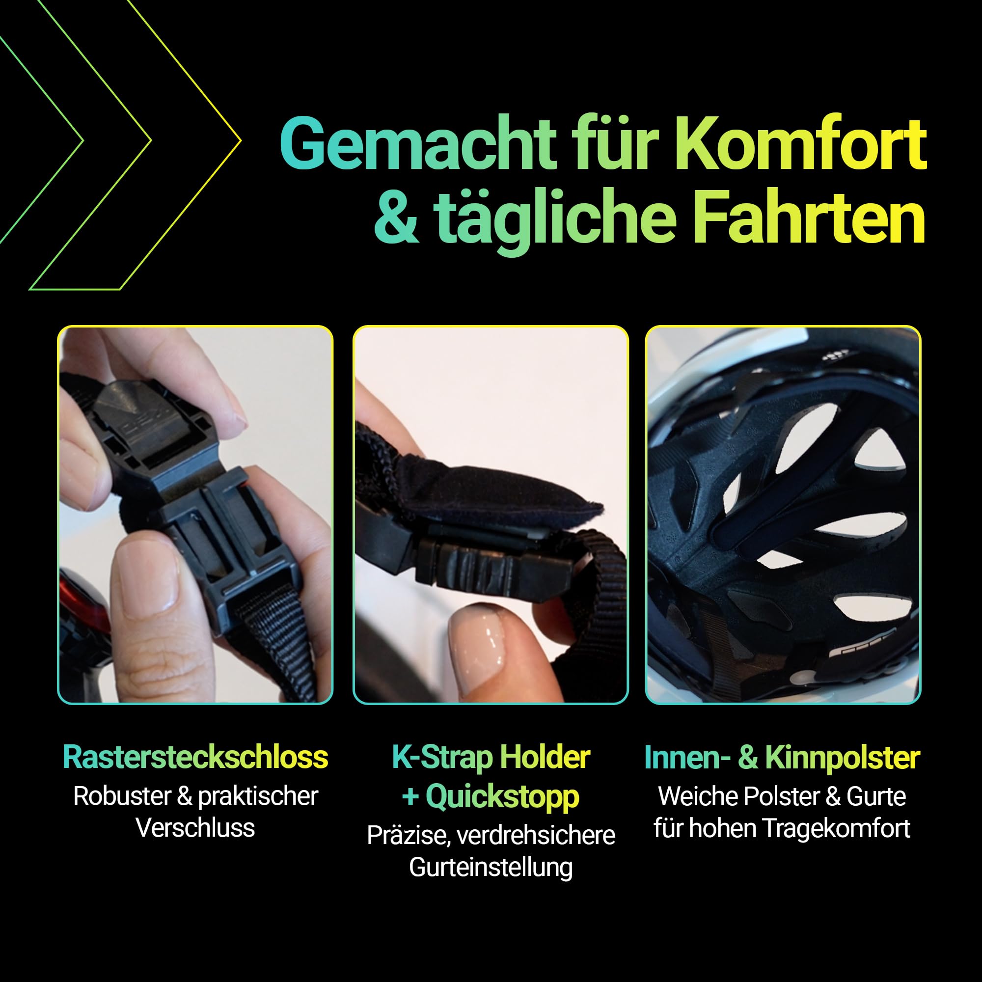 KED Spiri II Trend Allround Fahrradhelm Mit LED Licht Und Reflektor, Optimierter Belüftung, Insektenschutznetz Und K-FIT System