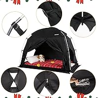 Vista 5 de Carpas de Cama con Dosel - Carpa de Ensueño Privada para Dormir Cómodamente en Interiores, Reductora de Luz y Transpirable, con Carpa de Cama