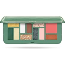 Pupa Milano Make-Up Palette M, 002 Green, 0.42 oz - Eyeshadow Palette with Matte, Shimmer, Metallic Finishes - Highly Pigmented Eyeshadow, Blush Palette - 11 Blendable Eye Makeup Shades - Talc-Free