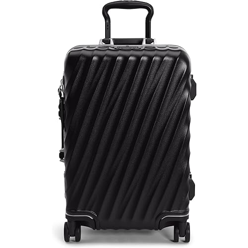TUMI 19 Degree Frame International 4 Wheel Carry-On - Lightweight Suitcase - Hard Shell Luggage - 21.8" X 14.0" X 9.0" - Black Texture