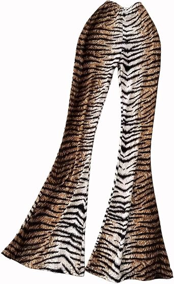 Women's High Waisted Flare Pants Animal Print Stretchy Soft Flared Bell Bottom Leggings