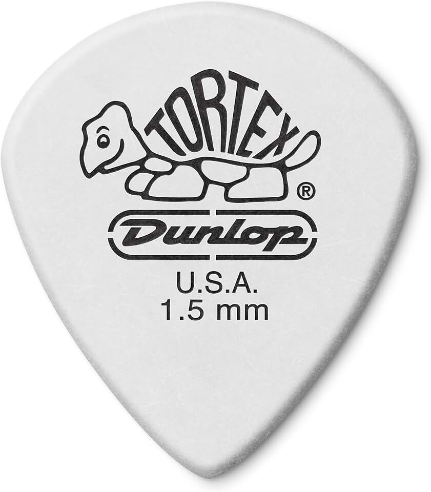 Dunlop Tortex® Jazz III XL, Branco, 1,5 mm, 12/Pacote de jogador