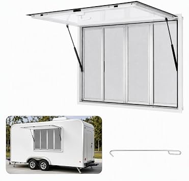 Concession Window 45 x 30in Serving Window for Food Trucks Trailer