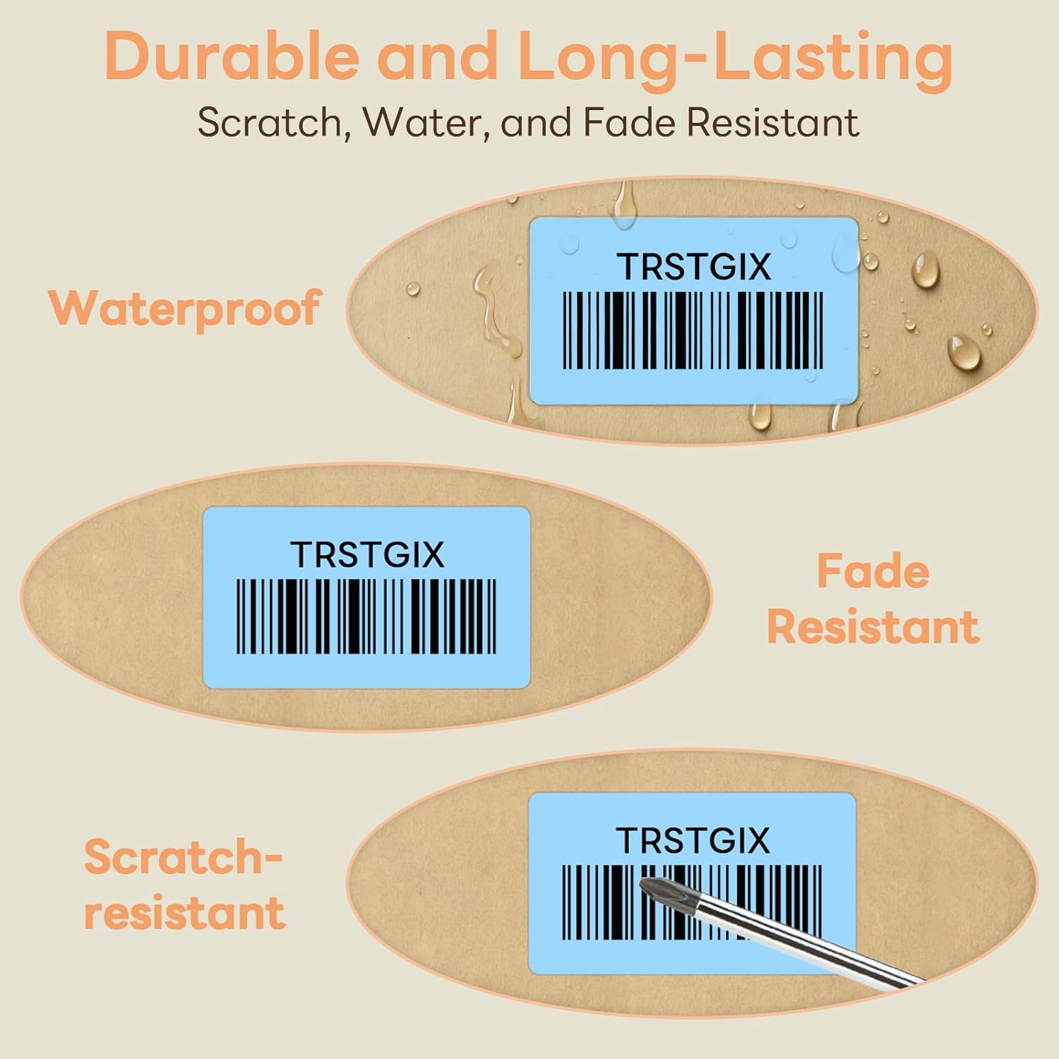 2.25" x 1.25" Direct Thermal Labels, Strong Adhesive Stickers Compatible with Zebra, Rollo, Munbyn & Most Desktop Thermal Printers (6 Rolls / 6000 Labels, Light Blue), TRSTGIX