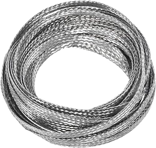 Miniatura 4 de uxcell Cubierta de manguera expandible de acero inoxidable 304 de 23 pies a 1364 pulgadas