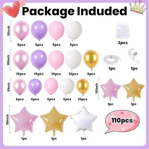 Vista 109 de Kit de arco de globos rosa morado, kit de arco de globos azul, rosa y morado, arco de globos rosa intenso, guirnalda de globos rosa intenso