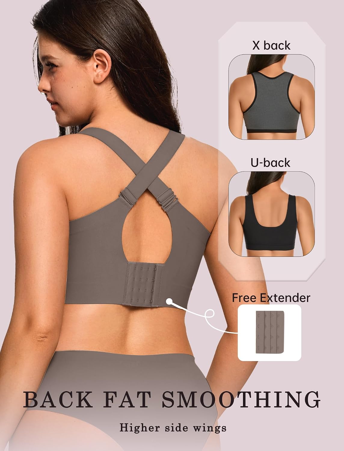 OEAK Womens Wireless Jelly Bra Plus Size Supportive Seamless Bras Full Coverage Push Up Comfortable No Underwire Tshirt Bras thumbnail