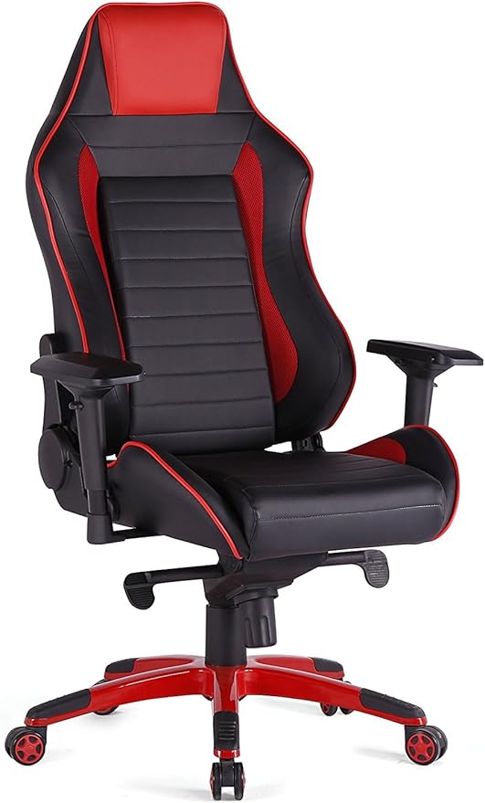 Top Gamer Ergonomic Gaming Chair High Back Computer Office Chair, Red