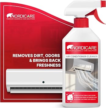 Nordicare Air Conditioner Cleaner Spray Professional Cleaning for Ducts, Filters & Vents Odor Neutralizer for Home & Car AC Systems 17.6oz ml Spray Bottle