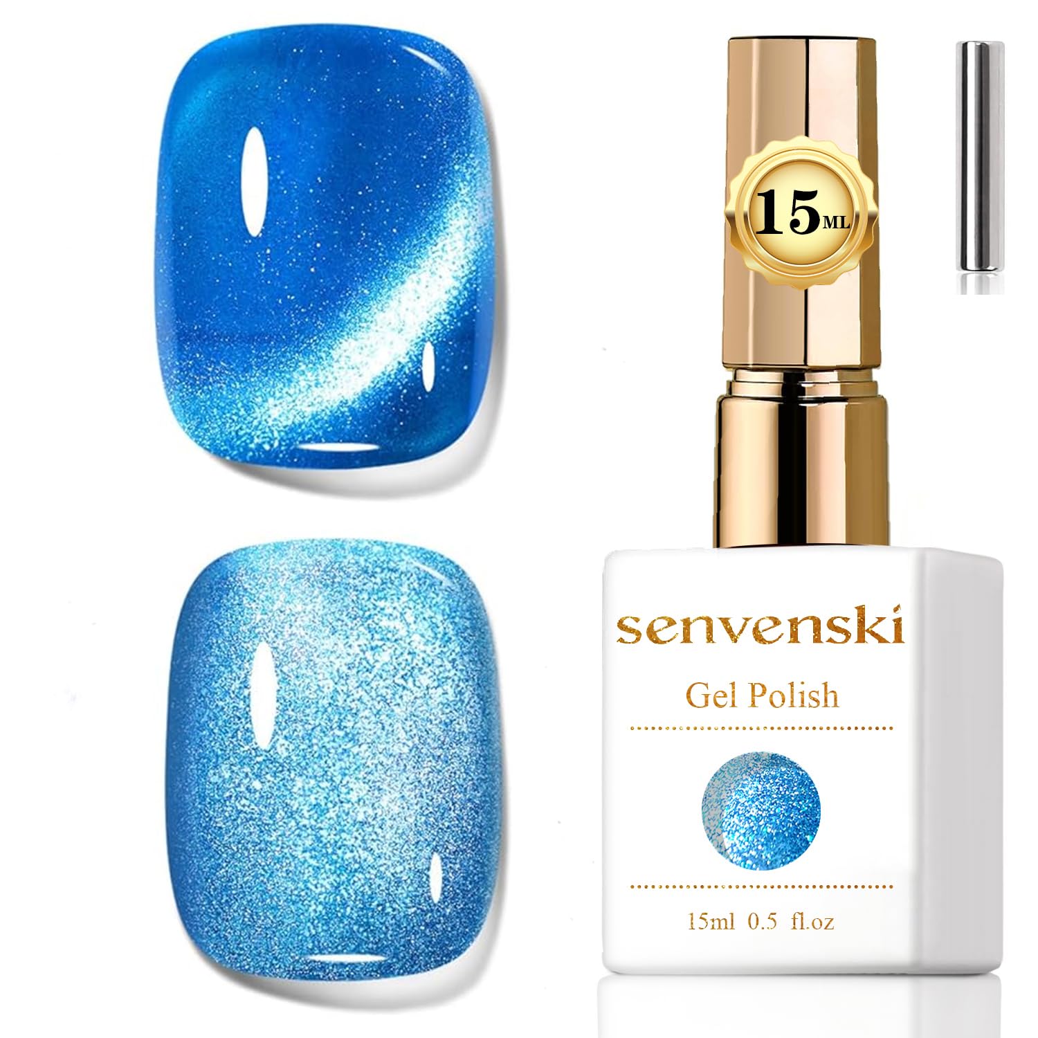senvenski ジェリーガラスキャットアイジェルネイルポリッシュ（磁石付き）…