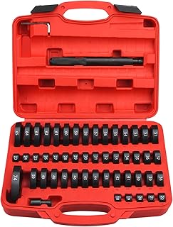 52 in 1 Custom Bushing Driver Set Custom Bushing Bearing & Seal Driver Set Installer Bush Removal Puller Bearing Press Tool Kit Transmission Wheel Axle Bearing Race Seal
