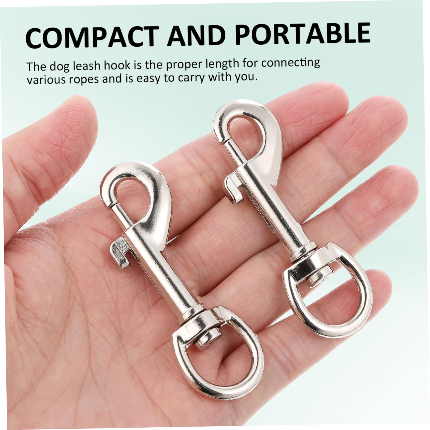 KICHOUSE 24pcs Heavy Duty Snap Hooks for Pet Leashes Dog Leash Clips Secure Locking Versatile Metal Clasp for Keychains Camera Straps and Projects