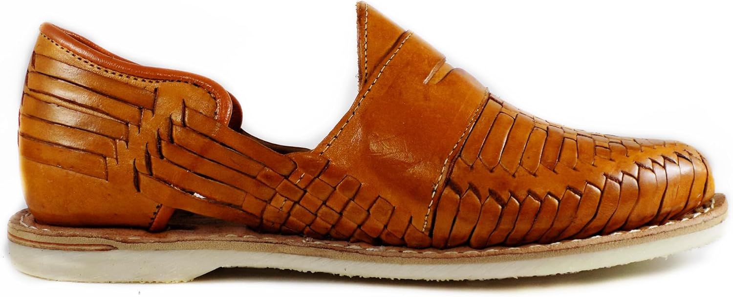 mens huaraches lr15 - Premium Woven Leather