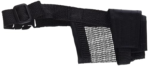 Trixie Bozal Nylon con malla cosida, XS - S, Negro, Perro .Diametro 15 a 20 cm