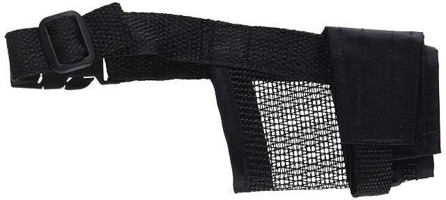 Trixie Bozal Nylon con malla cosida, XS - S, Negro, Perro .Diametro 15 a 20 cm