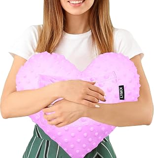 Heart Surgery Pillow for Open Heart Surgery,Chest Pillow with Pocket, Surgery Recovery Gifts for Patients Minky Dot (Purple)