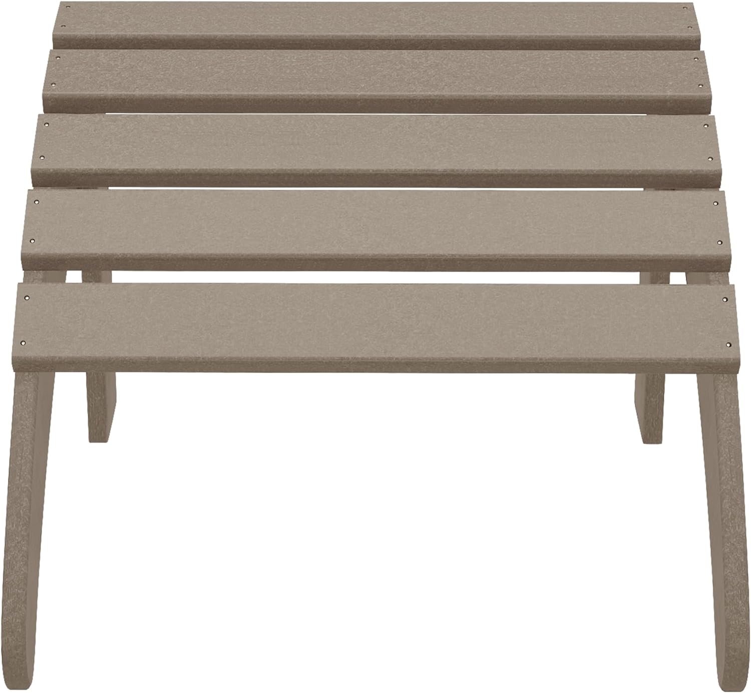 Weathered Wood Outdoor Adirondack Ottoman Footrest