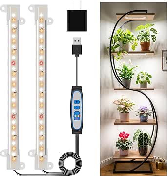 Kullsinss 8in Grow Lights Strips, 56 LEDs Plant Lights for Indoor Growing