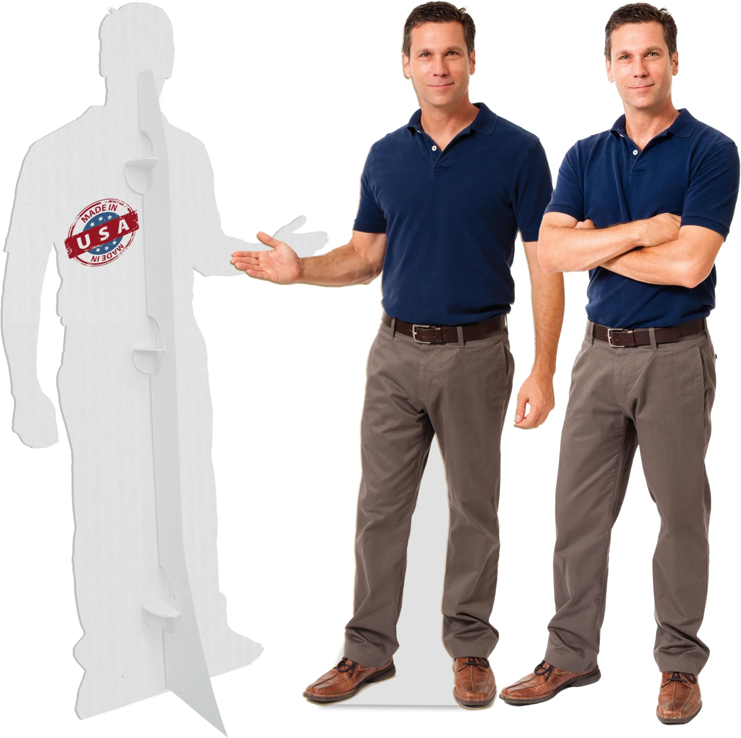 Life Size Cardboard Cutout - 2 Material Options, 1-8 ft - Personalized High Resolution Stand Up | Upload Photo - Perfect Decor for Wedding, Graduation, Birthday