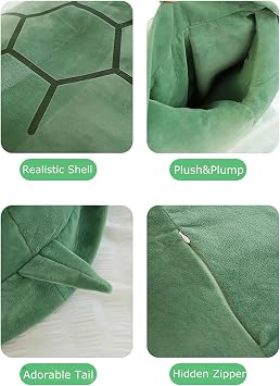 Wearable Turtle Shell Pillow, with 5 Mini Turtle Blind Box, Giant Wearable Turtle Shell Pillow, Adult Wearable Turtle Shell Pillow, Giant Wearable Turtle Pillow (Pink, 130cm/51.2