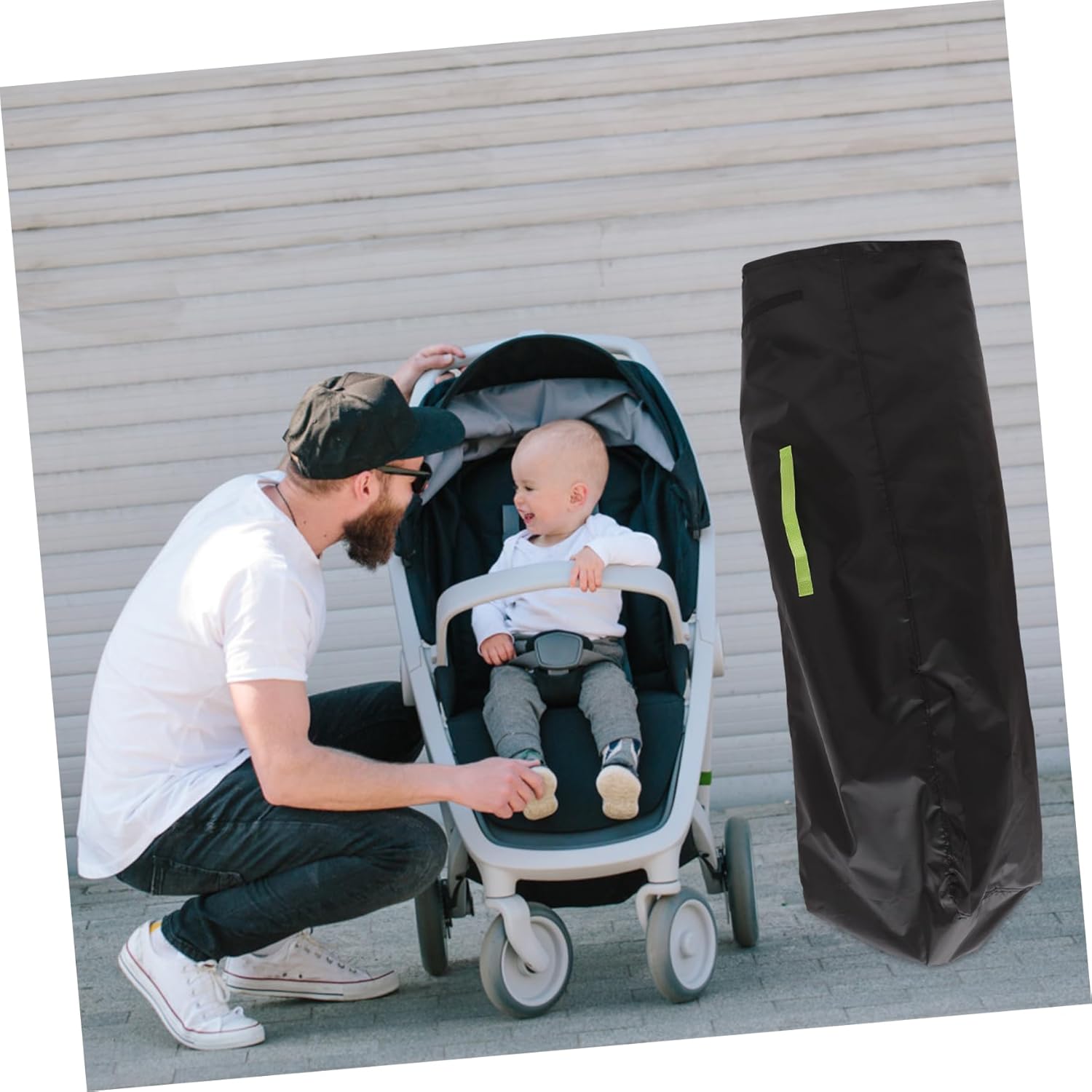 Stroller Travel Cover Bag Lightweight Storage for Convenient Travel Protective Stroller Carrier Single Shoulder Strap for Easy Carrying and Gate Check image 3 of 9 B0F3WR3JCD