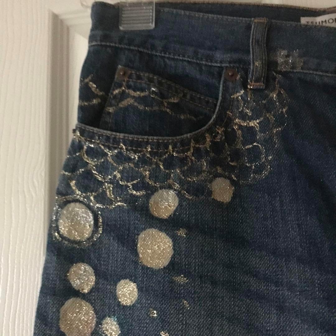 ツモリチサト デニム パンツ ラメ TSUMORI CHISATO（ツモリチサト）の