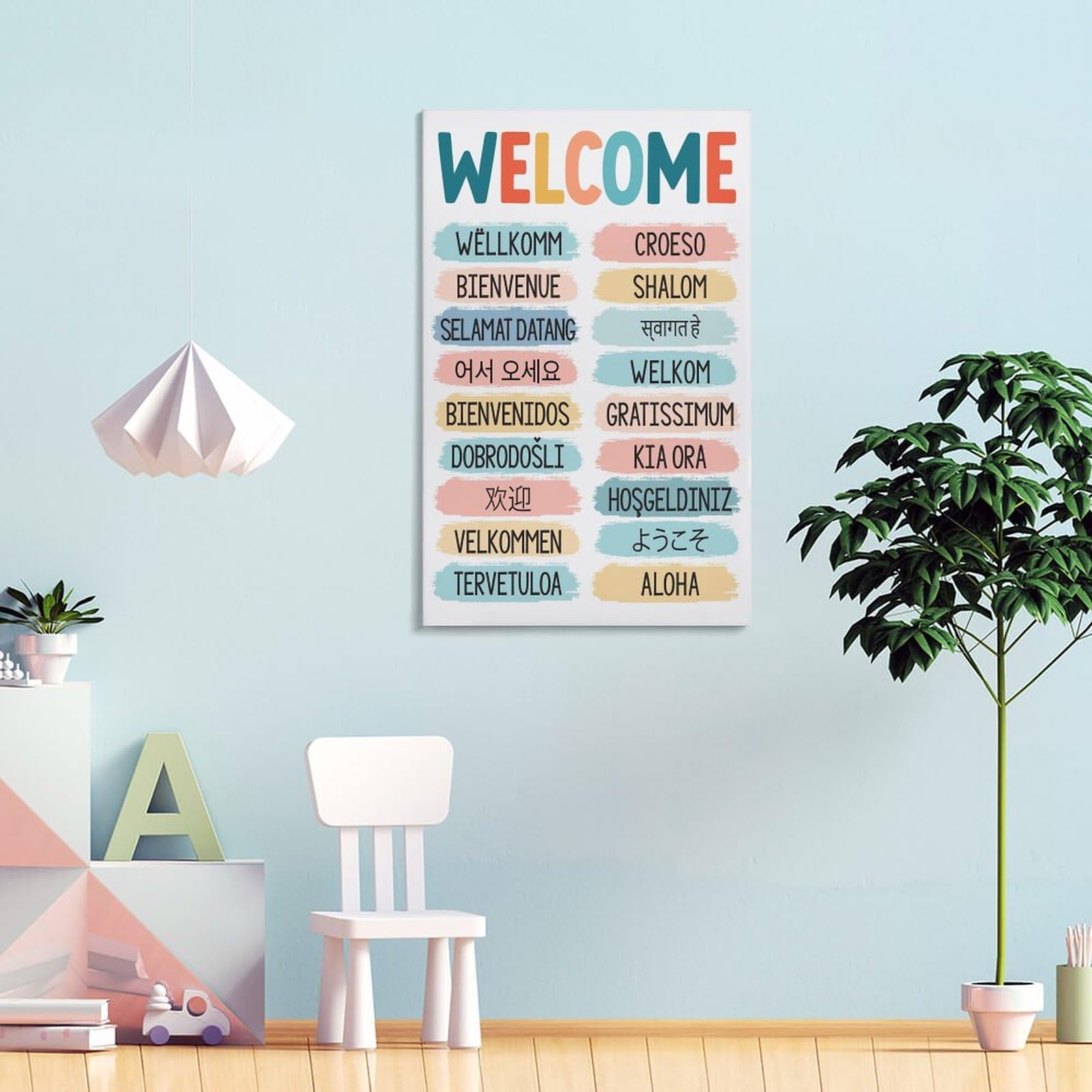 Affiche De Bienvenue En Différentes Langues