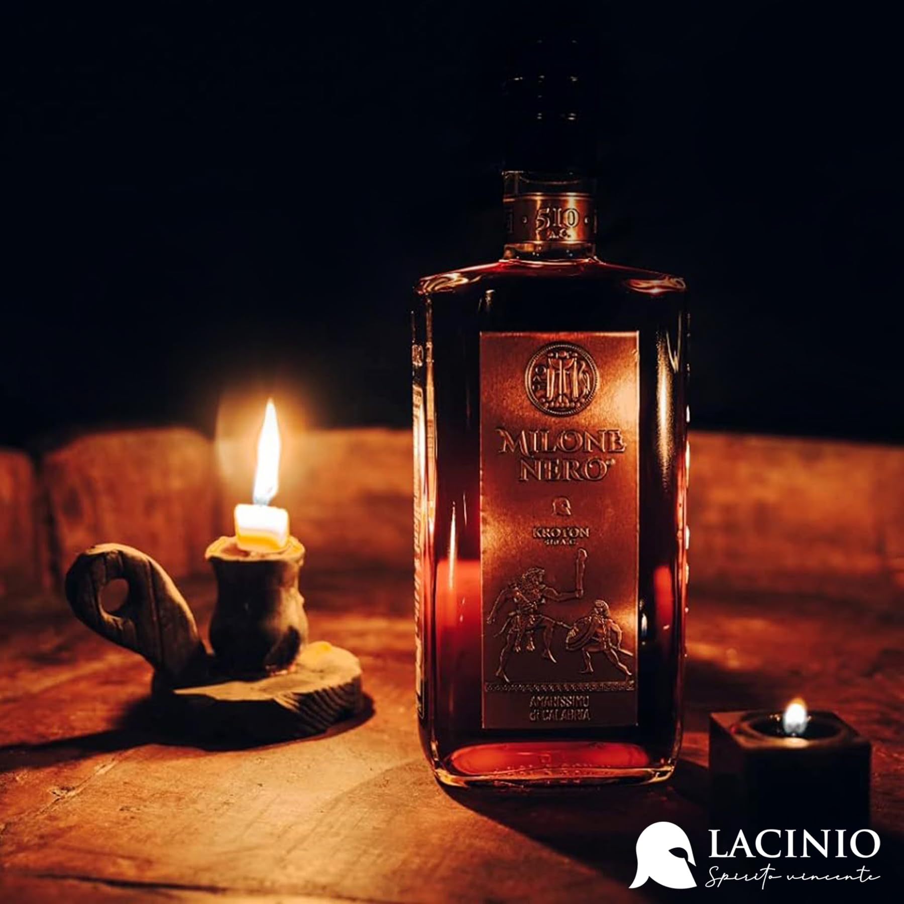 Amaro Milone Nero, 70 cl – Amarissimo di Calabria (35% Vol.) – Liquore Artigianale per Palati Esigenti – Premiato per Design e Gusto Intenso