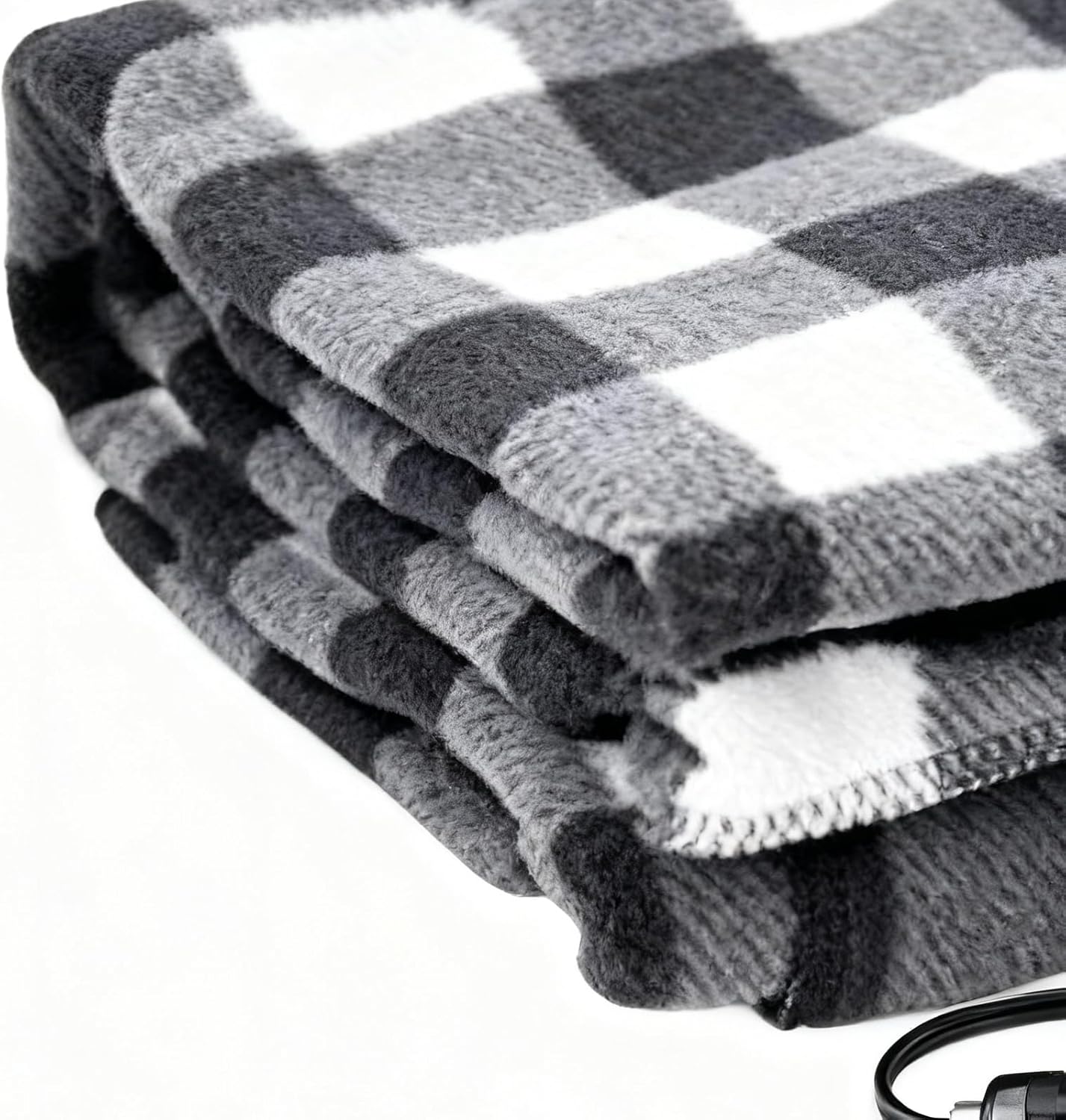 Heated Car Blanket - Auto Off Soft Portable - 12V Electric Heated Throw for Vehicles,for Commuting Camping Road Trips Family Outings Women Adults Elderly