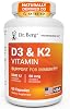 Dr. Berg Vitamina D3 K2 7 en 1 5000 UI | D3 de origen natural | probado y verificado 4 veces en laboratorio | fórmula de alta absorción | suplemento vitamínico K2 D3 | 60 cápsulas (Paquete de 1) 1