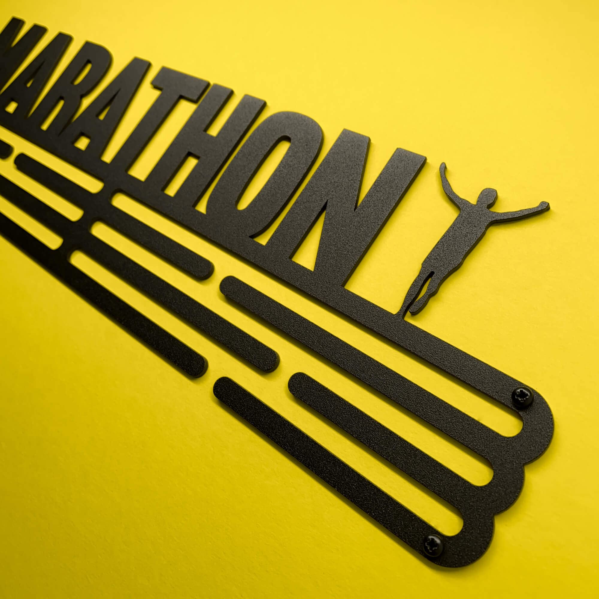 Marathon Cintre de Médailles | Acier Porte-Médailles | Medal Holder Display