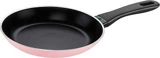 BALLARINI Caprera Bratpfanne, 20 cm, Aluminium, Induktionsgeeignet, Keramik-Antihaftbeschichtung, Made in Italy, Pink