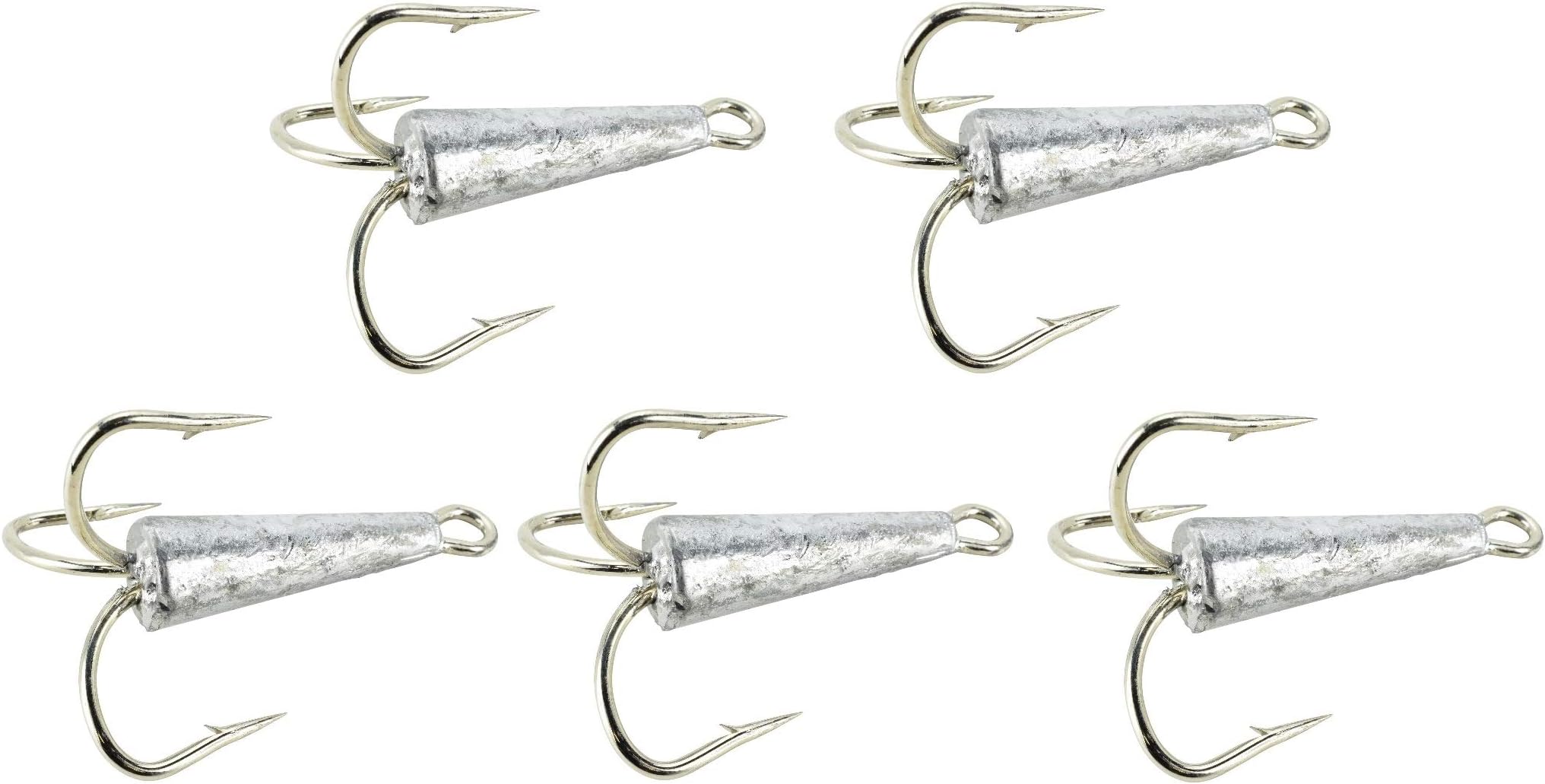 2oz 9/0 Weighted Treble Bunker Snag Hooks - 5 Pack