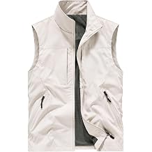 MANTORS Men's Casual Vest Lightweight Sleeveless Outdoor Hiking Jacket