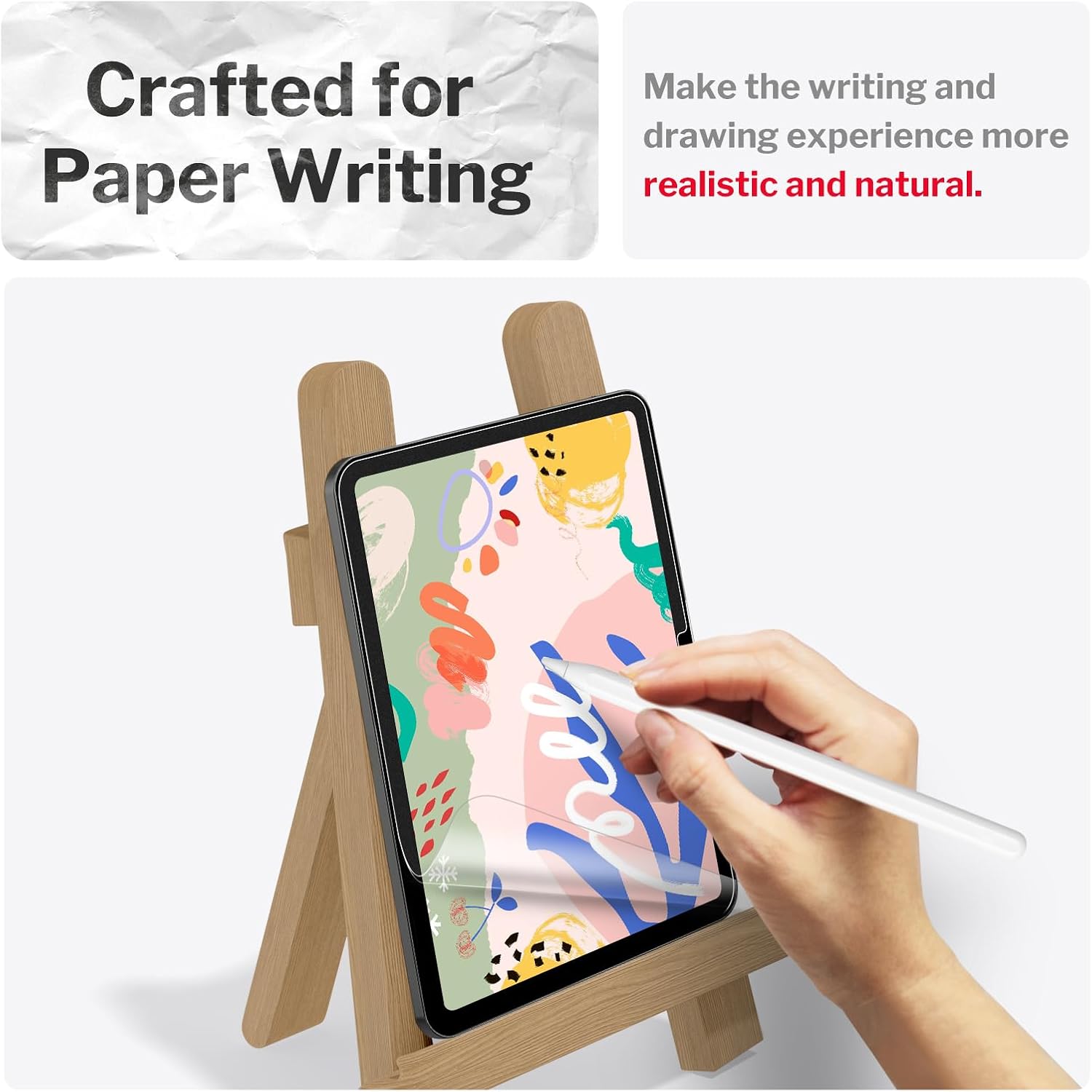 bersem 2 Pack Paperfeel Screen Protector for iPad Air 11 Inch M4/M3/M2 | AlignGuard Pro, Crafted for Natural Writing, High Sensitivity, Less Reflection