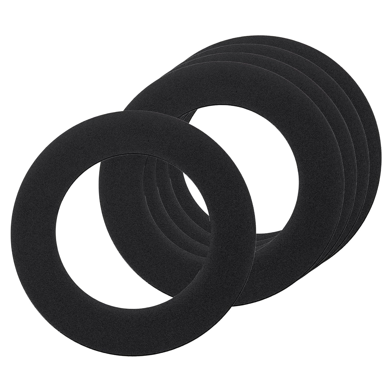 sourcing map Goof Rings for 3" Recessed Light 3"ID 4.7"OD Matte Black 5Pcs