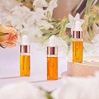 Vista 78 de 100 mini botellas de vidrio con gotero de aceite a granel, botellas vacías pequeñas esenciales transparentes, recipientes de muestra, frascos