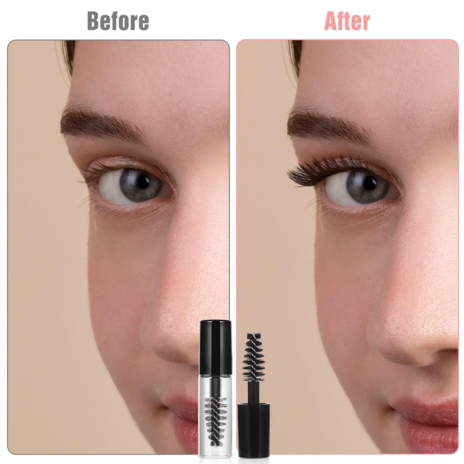30Pcs Empty Mascara Tubes with Wand, 3ml Mascara Tubes Empty for Castor Oil, Mini Eyelash Cream Bottle with Brush Inserts, Small Sample Size Eyelash Growth packing Tube Container for Home Travel