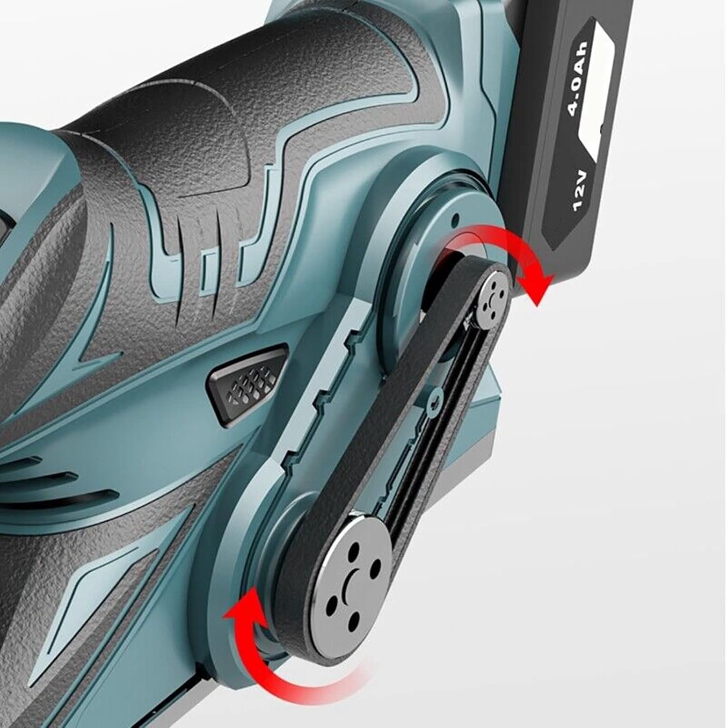 710W 13000RPM Cordless Electric Planer, Planer Wood Cutting for 12V Battery ABS and Metal without Battery 270 x 130mm