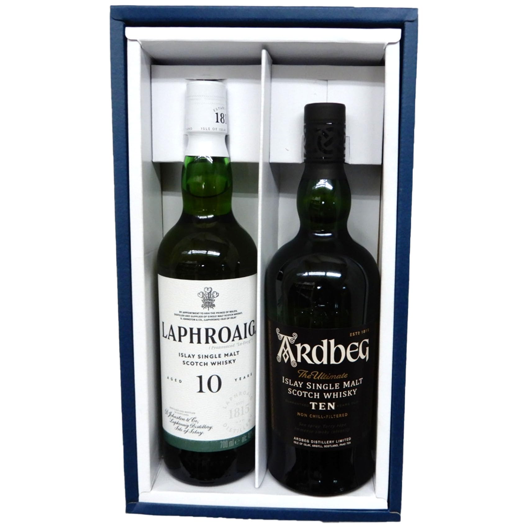 Amazon.co.jp: スモーキー系10年 飲み比べ アイラモルト2本 ラフロイグ  