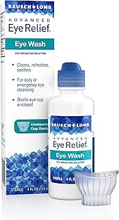 Advanced Eye Relief Eye Wash from Bausch & Lomb, Eye Irrigating Solution, 4 Fl Oz (118 mL)